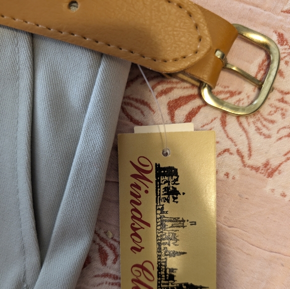 Deadstock Vintage Slacks with Belt sz 4 - Picture 7 of 7